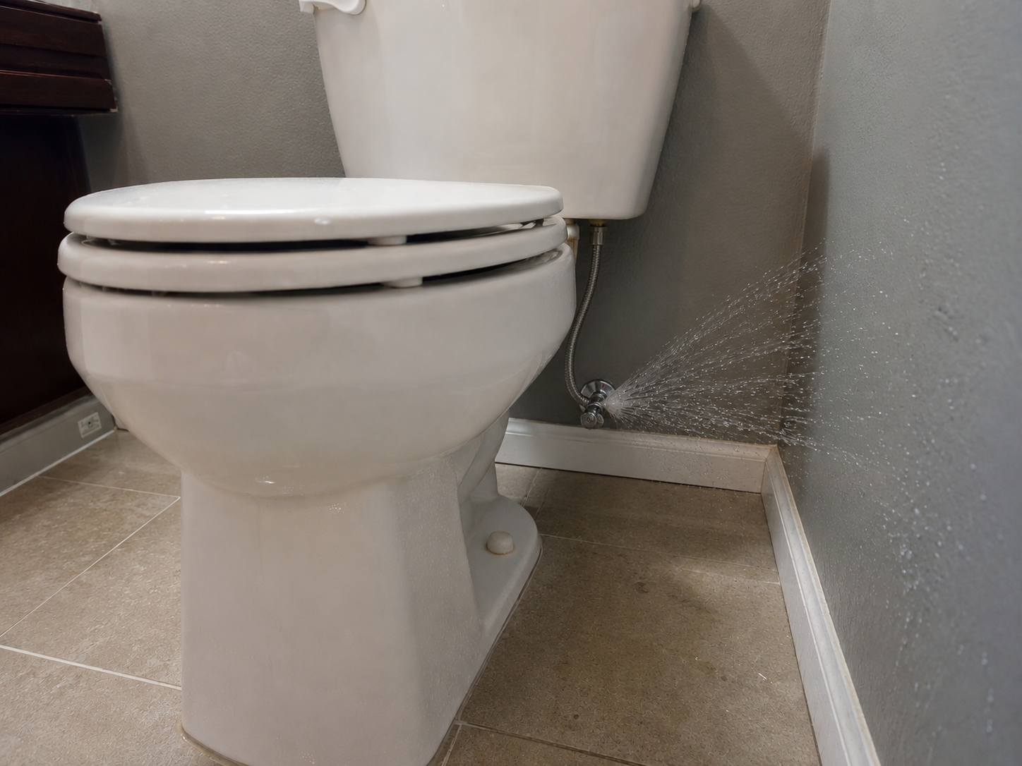 Newly installed toilet by Stuart The Plumber during a plumbing service call in Winder, GA